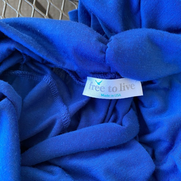 Free To Live Faux Wrap Draped Top Long Sleeve Size Medium - Picture 5 of 14